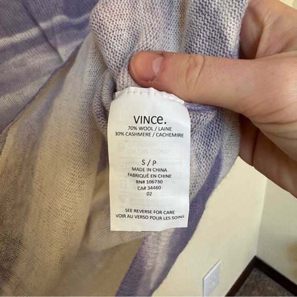 Vince Women's purple cashmere and wool Sweater - Picture 11 of 11